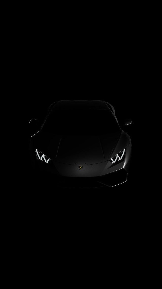 Black sports car headlights hood #2 free wallpaper for mobile - medium preview image