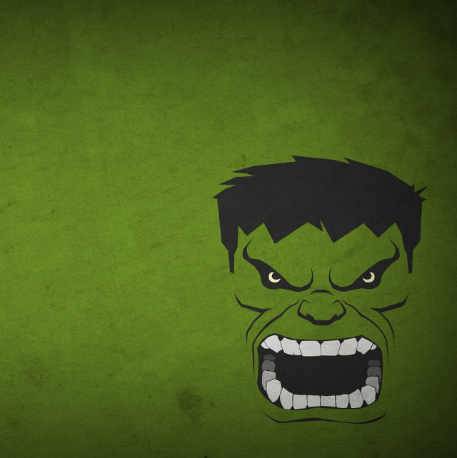Green wall hulk face black free wallpaper for tablet - medium preview image