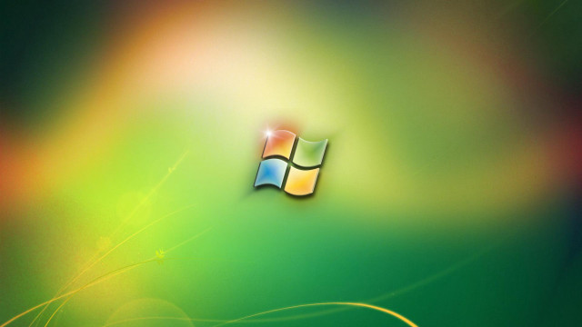 Computer screen windows logo blurry free wallpaper for desktop - medium preview image