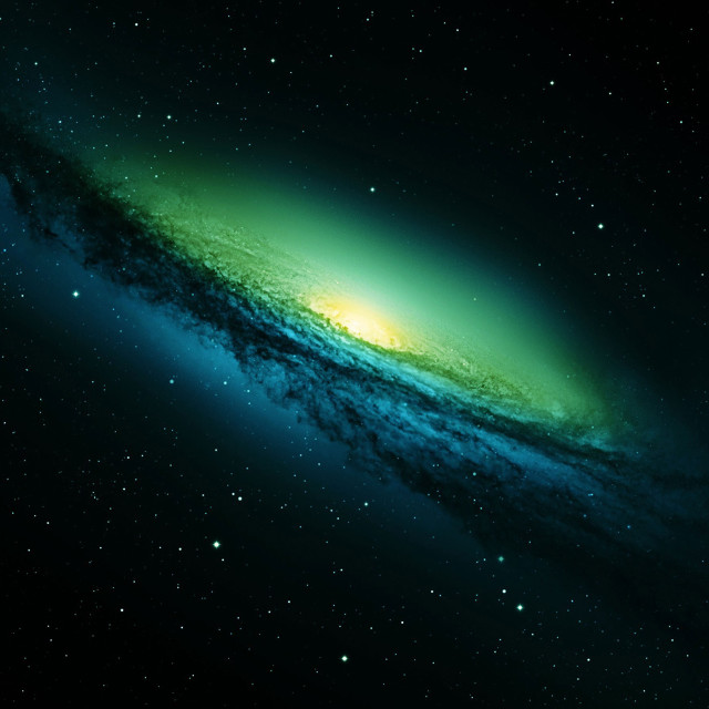 Large green blue object stars free wallpaper for tablet - medium preview image