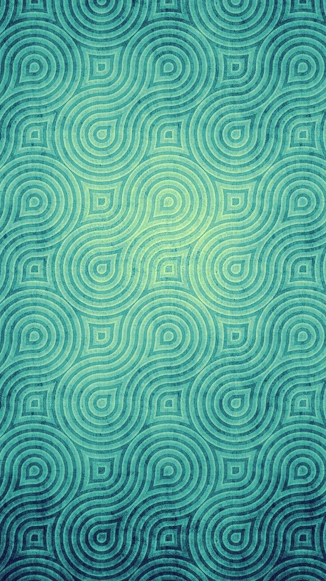 Blue green background wavy lines free wallpaper for mobile - medium preview image