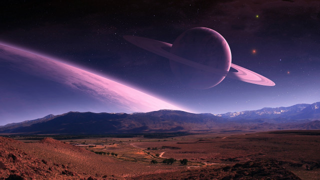 Distant planet distant star background free wallpaper for desktop - medium preview image