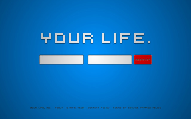 Blue red white your life free wallpaper for desktop - medium preview image