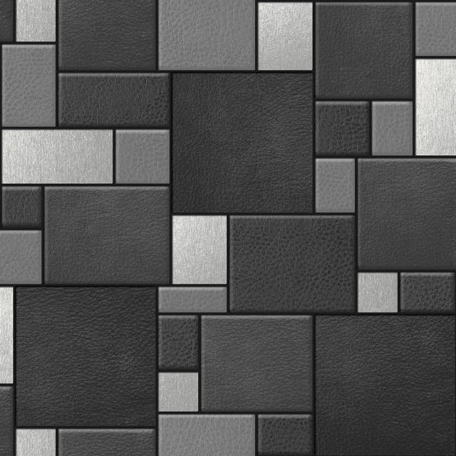 Black white tile wall colorful free wallpaper for tablet - medium preview image