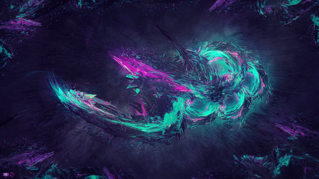 Spiral purple green black blue free wallpaper for desktop - medium preview image