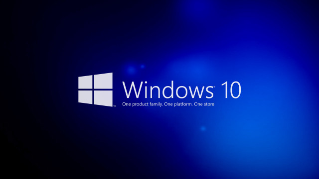 Blue background windows10 logo image free wallpaper for desktop - medium preview image