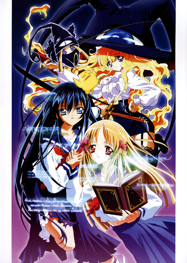 Anime characters book witch group free wallpaper for mobile - medium preview image