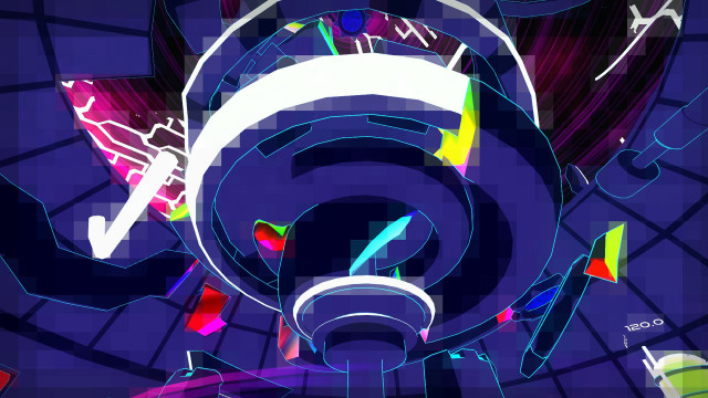 Colorful object blue background white free wallpaper for desktop - medium preview image