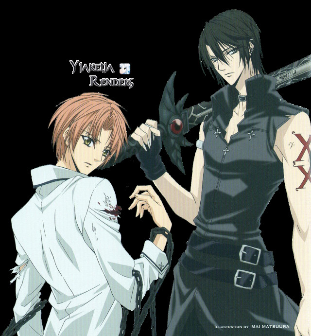 Anime characters swords knives duel free wallpaper for tablet - medium preview image