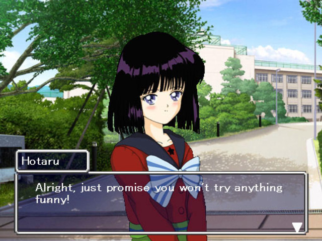 Girl standing in front of free wallpaper for desktop - medium preview image