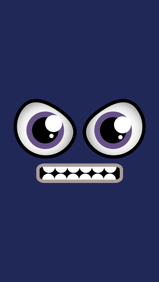 Creepy cartoon eyes black background free wallpaper for mobile - medium preview image