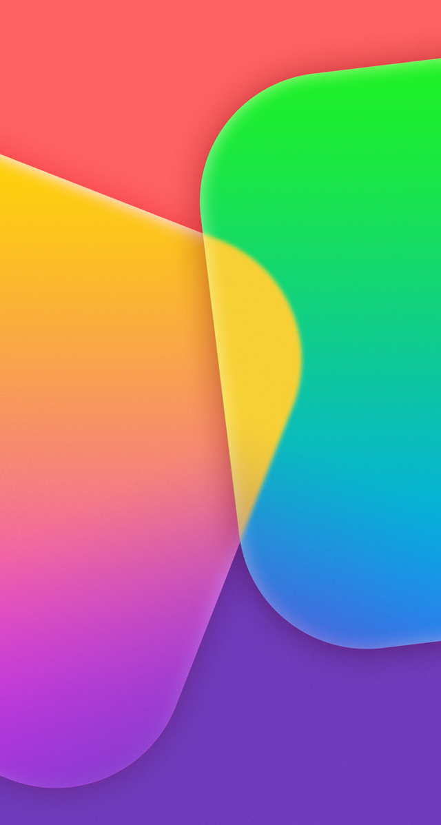 Colorful background curved corner synchromism free wallpaper for mobile - medium preview image