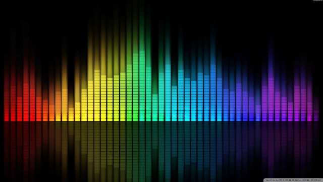 Colorful sound wave black background #5 free wallpaper for desktop - medium preview image