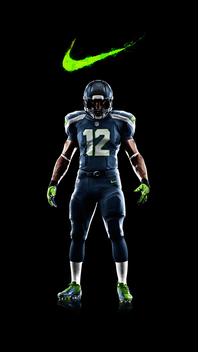 Football player green nike logo free wallpaper for mobile - medium preview image
