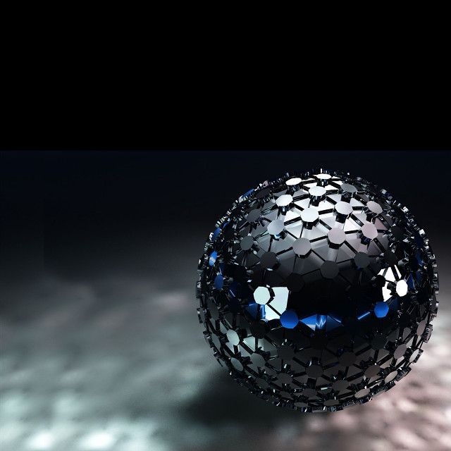 Black ball blue butterfly black free wallpaper for tablet - medium preview image