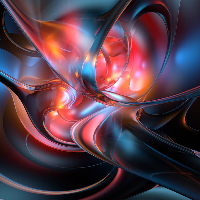 Colorful swirl design red blue free wallpaper for tablet - medium preview image