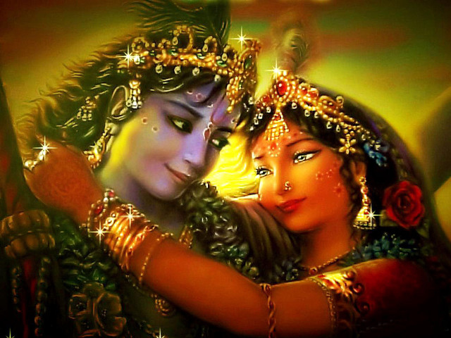 Couple embracing gold crown diamond free wallpaper for desktop - medium preview image