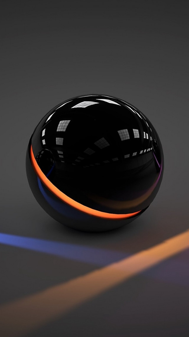 Black neon strip gray surface free wallpaper for mobile - medium preview image