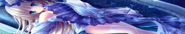 Woman purple dress blue hat free wallpaper for desktop - medium preview image