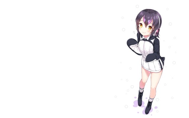 Girl short skirt black jacket free wallpaper for desktop - medium preview image