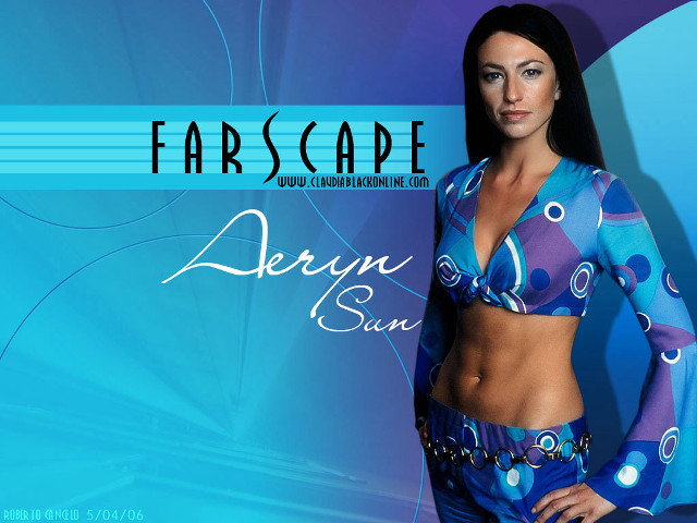 Retro futuristic woman blue purple free wallpaper for desktop - medium preview image