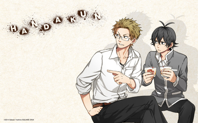 Anime characters drinks phones hadan free wallpaper for desktop - medium preview image