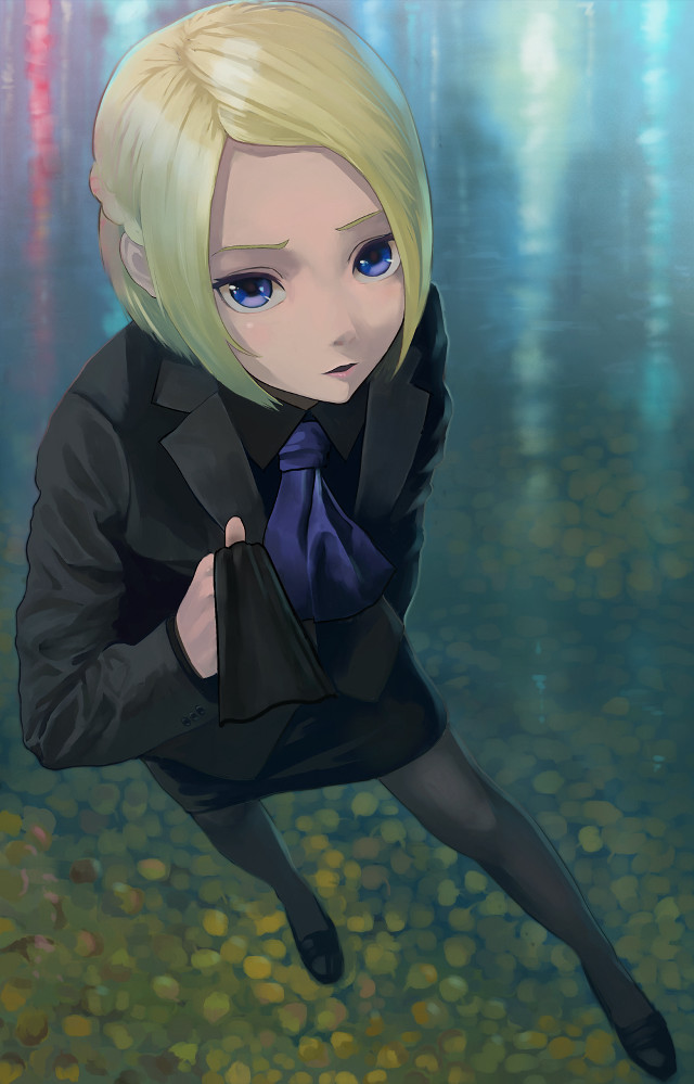 Cartoon character floating water tie free wallpaper for mobile - medium preview image