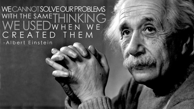 Albert einstein science problem quote free wallpaper for desktop - medium preview image