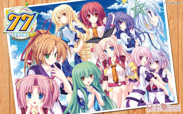 Anime girls long hair blue #32 free wallpaper for desktop - medium preview image