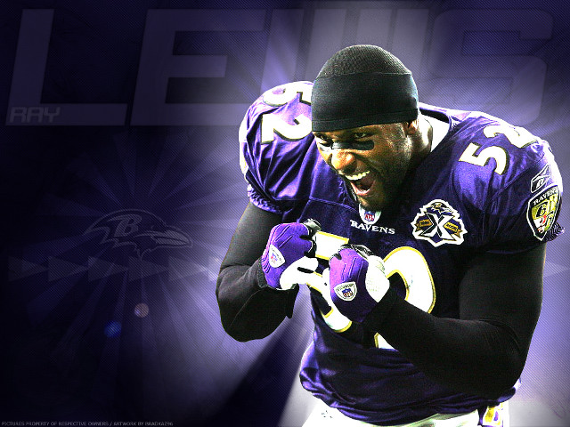 Football player purple uniform ball free wallpaper for desktop - medium preview image