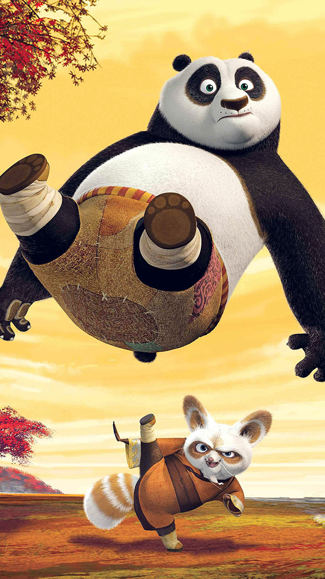 Panda flying ball running another free wallpaper for mobile - medium preview image
