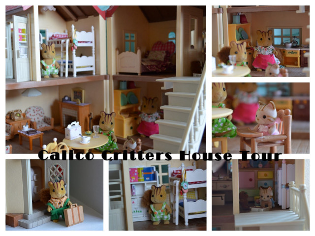 Dollhouse collage furniture staircase doll free wallpaper for desktop - medium preview image