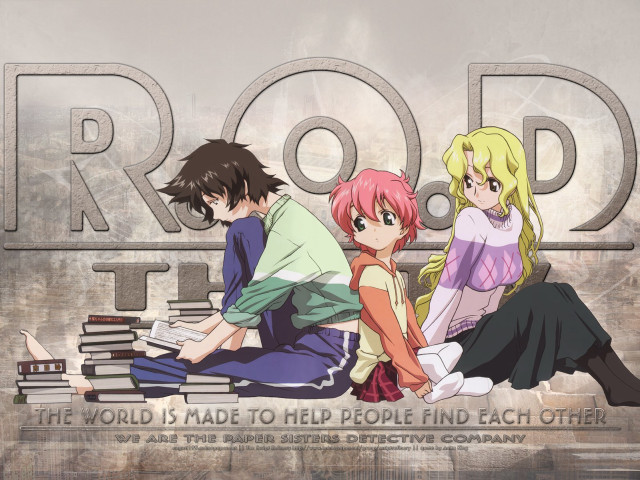 Group people sitting pile books free wallpaper for desktop - medium preview image