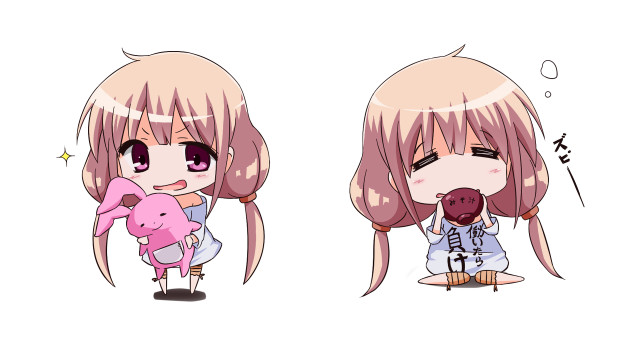 Anime couple pink hair nose free wallpaper for desktop - medium preview image