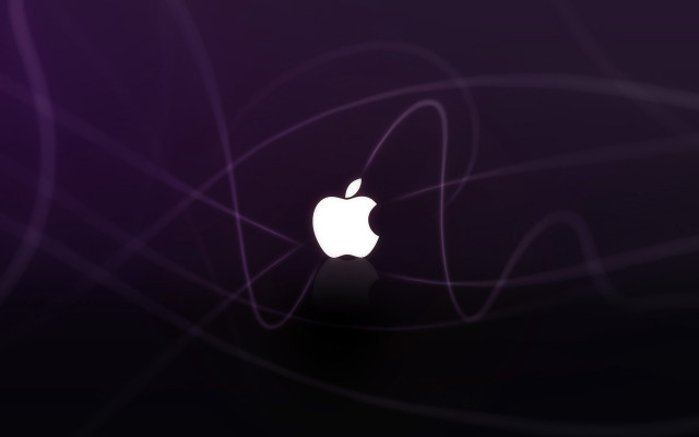 Purple apple wallpaper black background free wallpaper for desktop - medium preview image