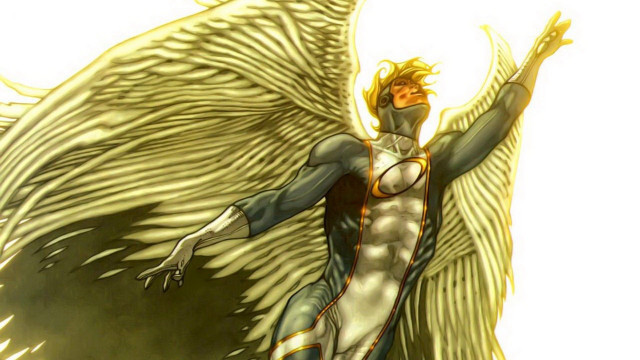 Man large angel body wings free wallpaper for desktop - medium preview image