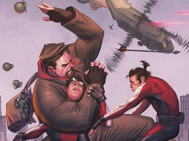 Falling man military gun explosive free wallpaper for desktop - medium preview image