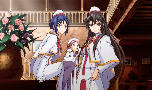 Anime characters room flowers vase free wallpaper for desktop - medium preview image