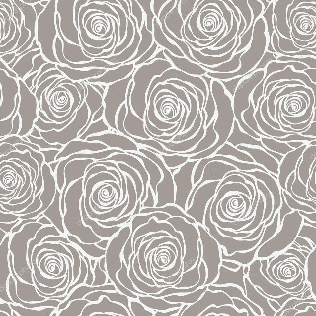 Gray white rose pattern tattoo free wallpaper for tablet - medium preview image