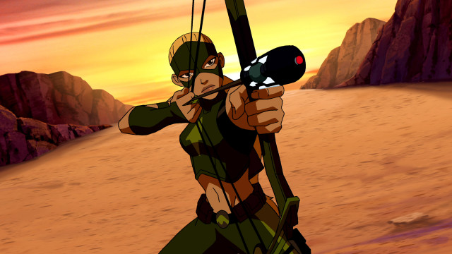 Cartoon character gun aiming desert free wallpaper for desktop - medium preview image