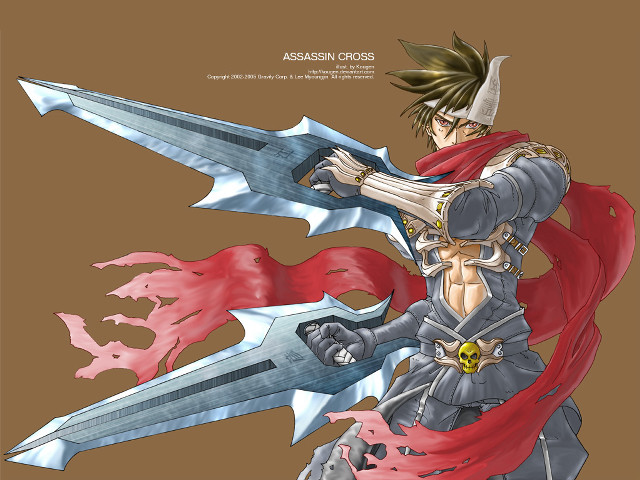 Man costume sword cape red free wallpaper for desktop - medium preview image