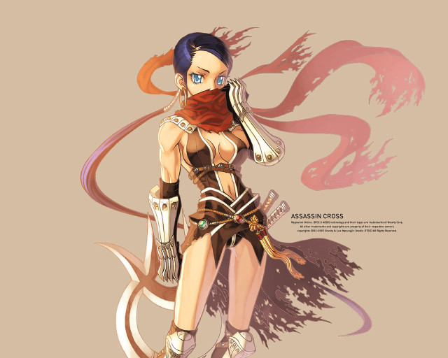 Woman costume dragon back scarf free wallpaper for desktop - medium preview image