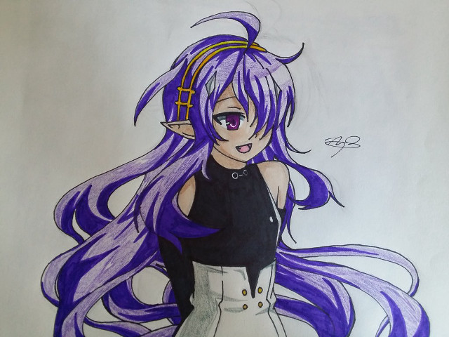 Purple hair girl vanitas manga free wallpaper for desktop - medium preview image