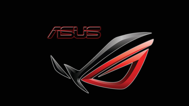 Asus logo black background red free wallpaper for desktop - medium preview image