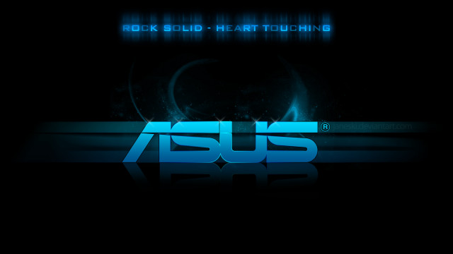 Dark background blue black asus free wallpaper for desktop - medium preview image