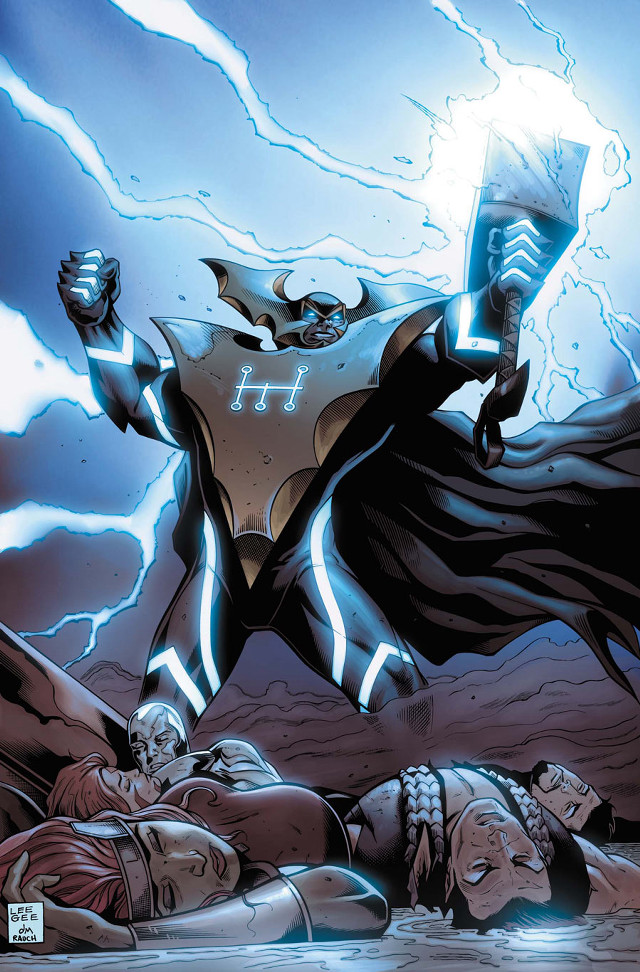 Storm heroine electricity lightning armor free wallpaper for mobile - medium preview image