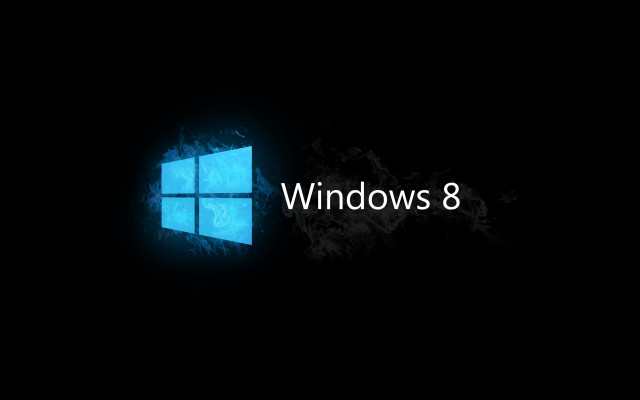 Dark background windows8 logo blue free wallpaper for desktop - medium preview image