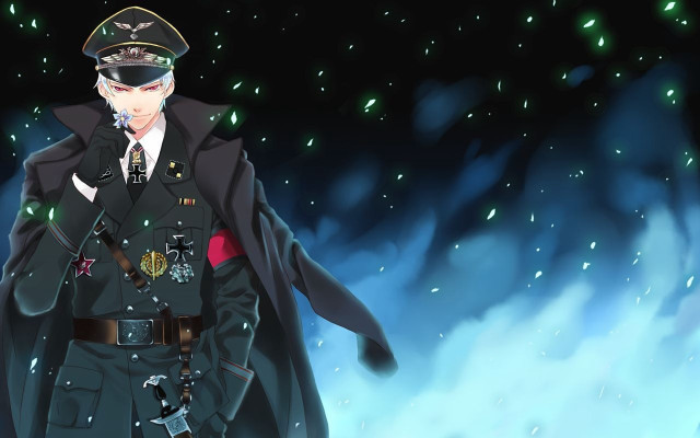 Military uniform man snow night free wallpaper for desktop - medium preview image
