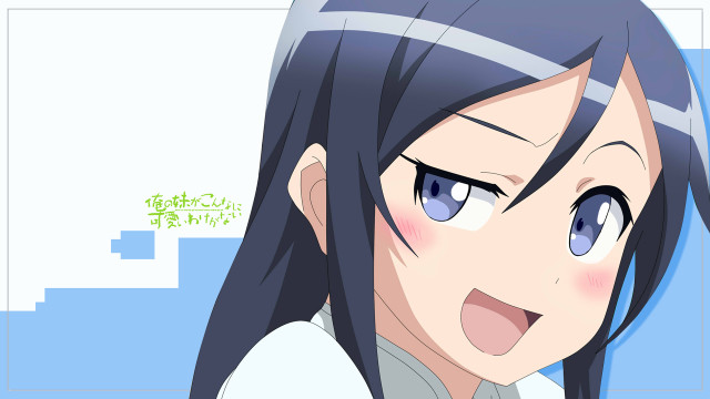 Woman long black hair blue #3 free wallpaper for desktop - medium preview image