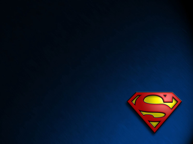 Superman logo blue black yellow free wallpaper for desktop - medium preview image